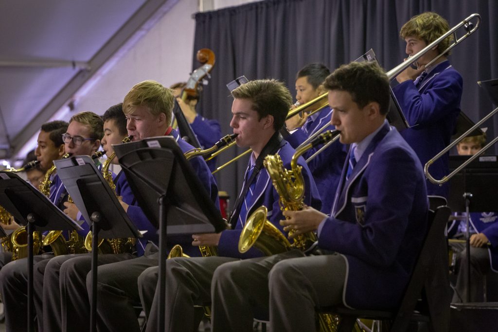 Saints students perform at Generations in Jazz at Mt Gambier. 