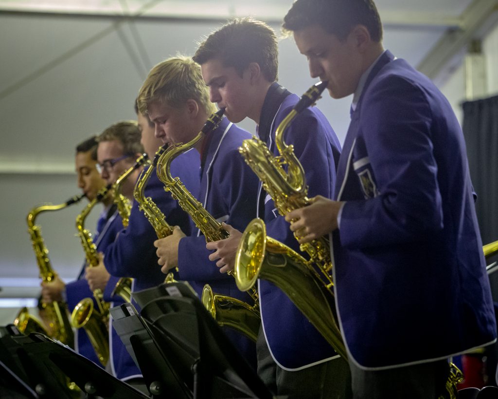 Saints students perform at Generations in Jazz at Mt Gambier. 