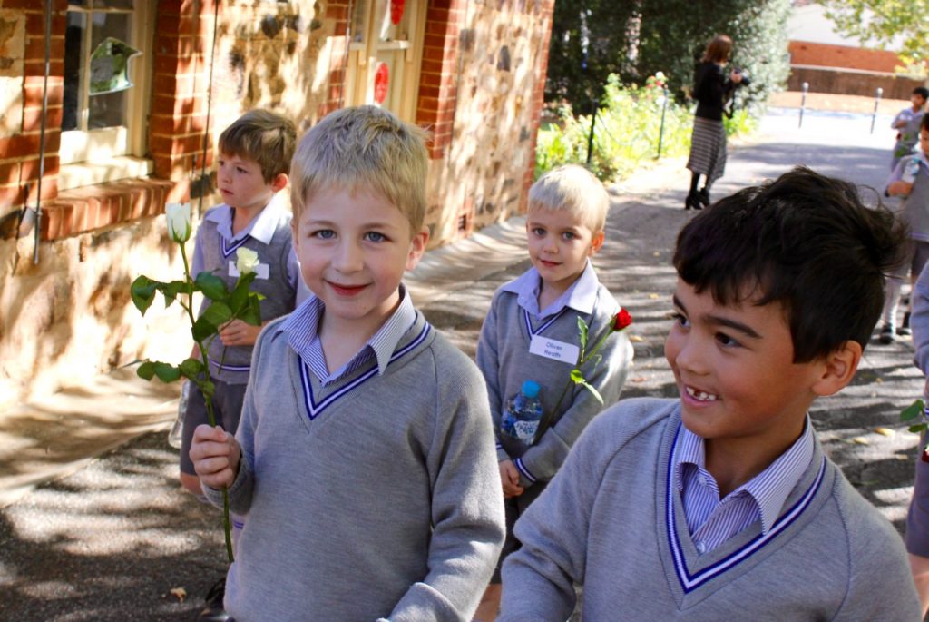 Year 1 students on their THRASS visit to Seymour College