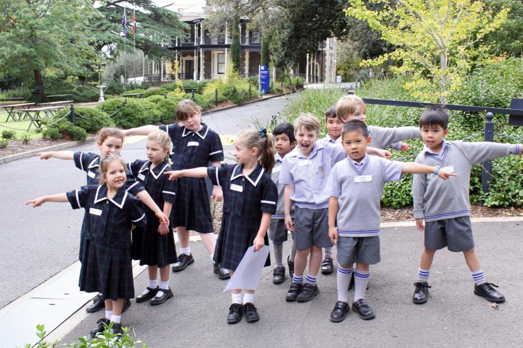 Year 1 students on their THRASS visit to Seymour College