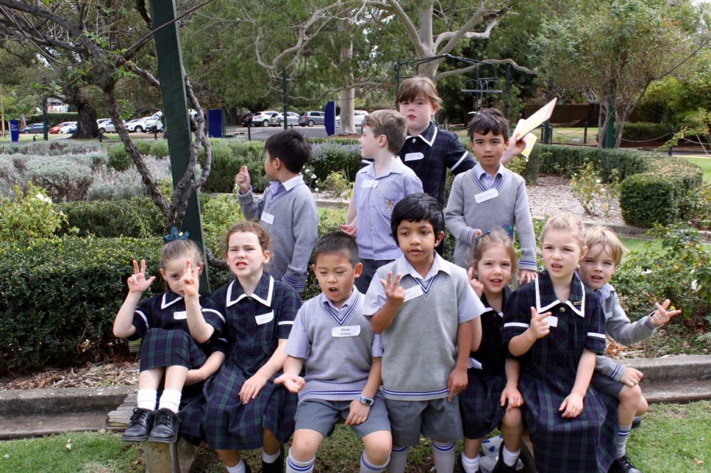 Year 1 students on their THRASS visit to Seymour College