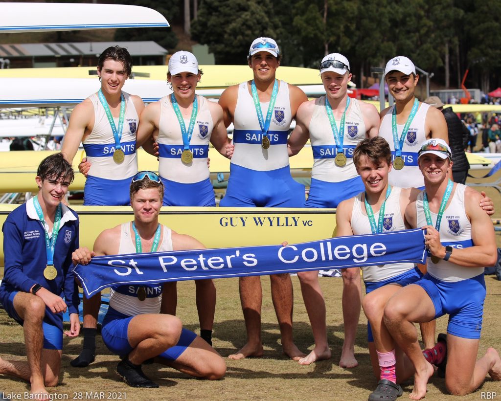 Back: William Howard, Edward Chipperfield, Felix Packer (VC), Jake Nesbitt, Faris Harb Front: Aidan Hughes (cox), Tom Oldfield, Nick Burr (C), Jeremy Beale (VC) Photo credit: Richard Beale