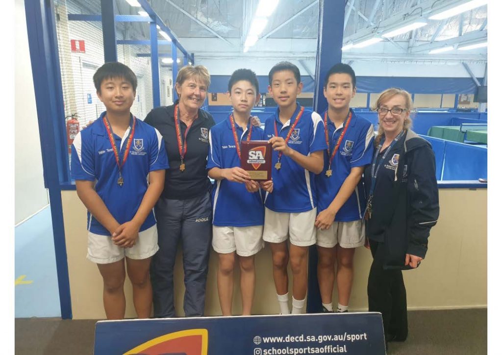 Statewide Schools Table Tennis Champions