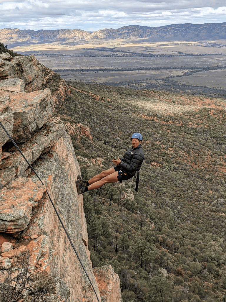 Sandro Purugganan the abseiler